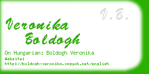 veronika boldogh business card